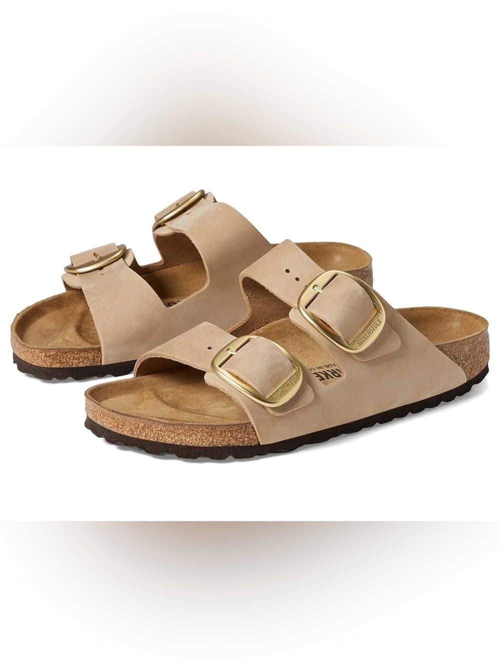 Birkenstock Arizona Big Buckle Sandal Sandcastle Beige/Gold 39/8-8.5